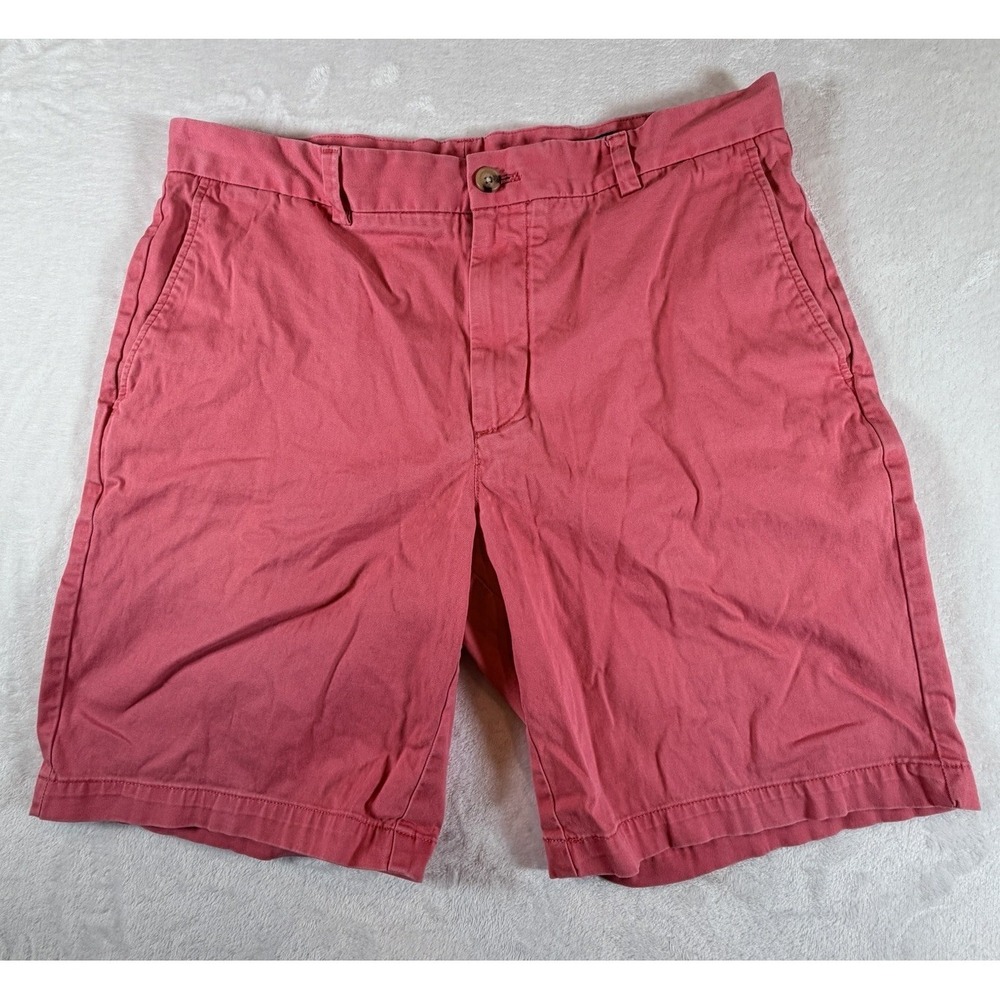 Vineyard Vines Shorts Mens 35 Coral Chino Stretch Casual Summer Preppy